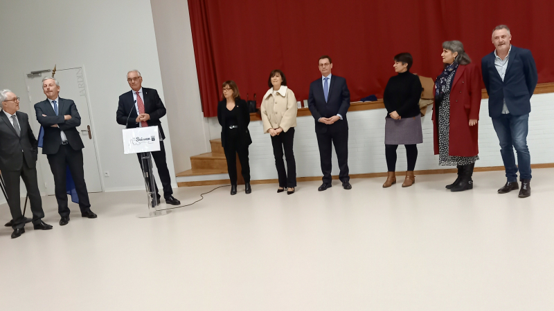 La rénovation de la salle des fêtes a respecté le bâti ancien et le moderne