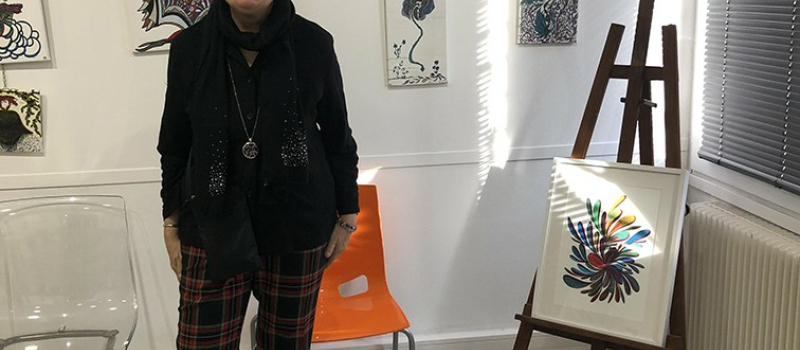 Les vagabondages picturaux de Fabienne Lagravère à l'Office de Tourisme de l'Isle-Jourdain