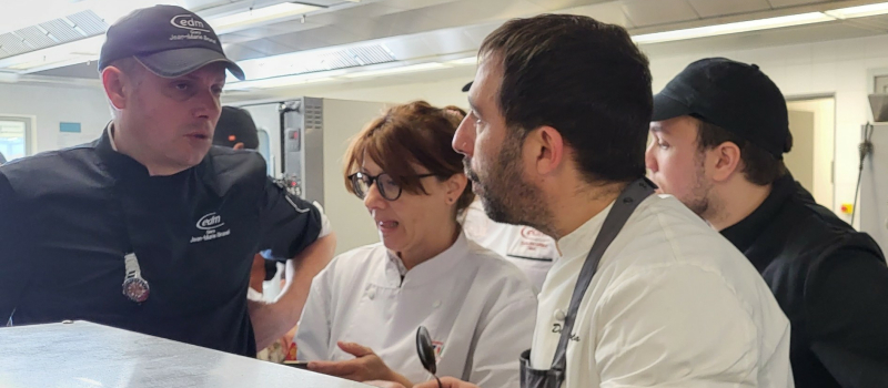 Un chef étoilé à l'école des métiers de Pavie