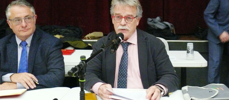 Le nouveau président, Bernard Pensivy, élu dès le premier tour