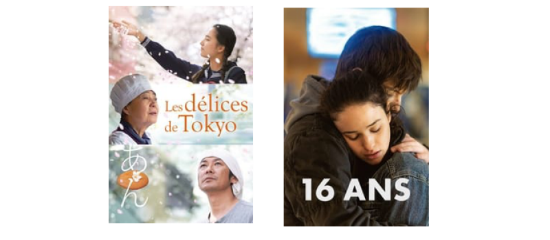 "Les délices de Tokyo"  et " 16 ans" au cinéma samedi
