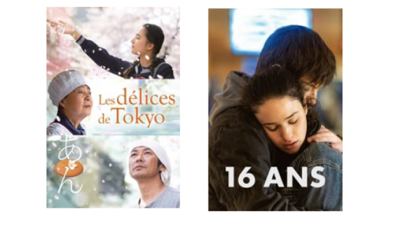 "Les délices de Tokyo"  et " 16 ans" au cinéma samedi