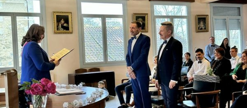 Mariage hivernal à la mairie de Vic-Fezensac