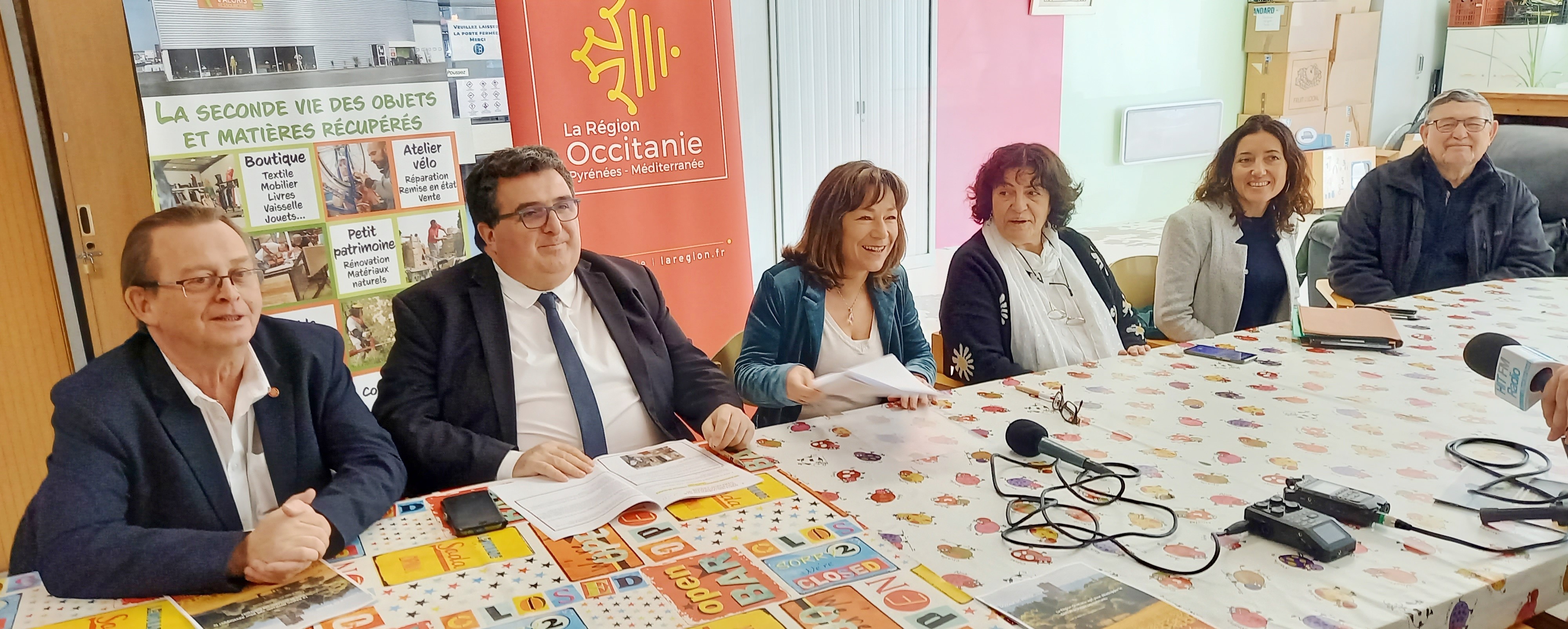 Eric Cadoré, David Taupiac, Muriel Abadie, Séverine Carchon ont animé la conférence de presse.