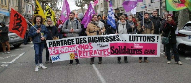 Nouvelle importante manifestation contre la réforme des retraites