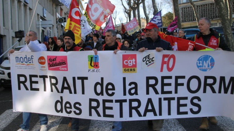 Grosse mobilisation contre la réforme des retraites
