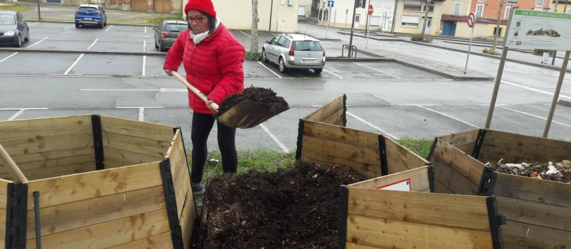 Beau succès remporté par le premier site de compostage collectif