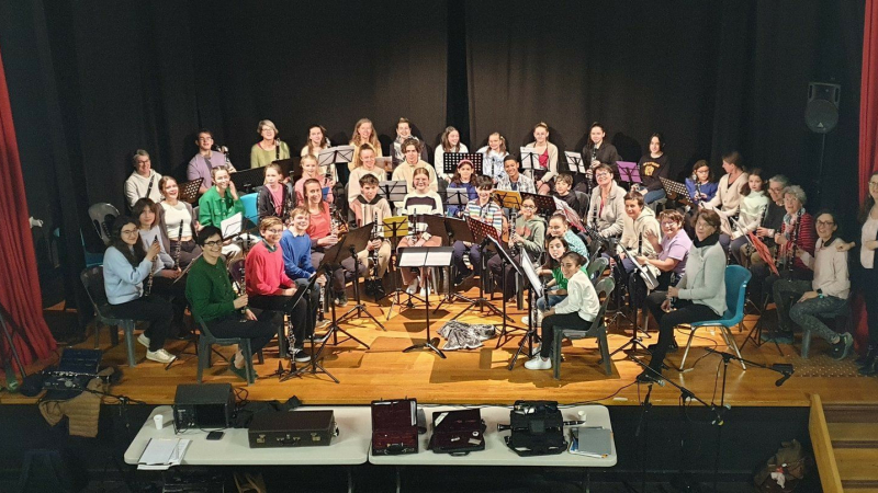 Remarquable rencontre de clarinettes des écoles de musique de la Lomagne Gersoise et du Grand Auch