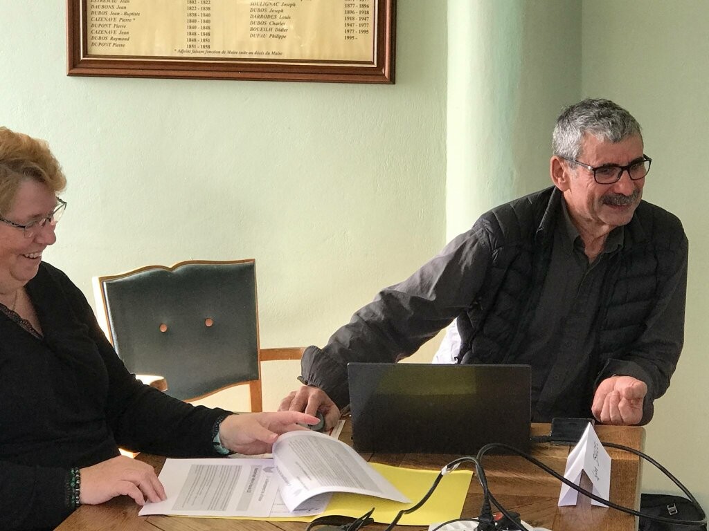 Alain Bovo, président et Sylvie Bauzel secrétaire crédit Ph CB