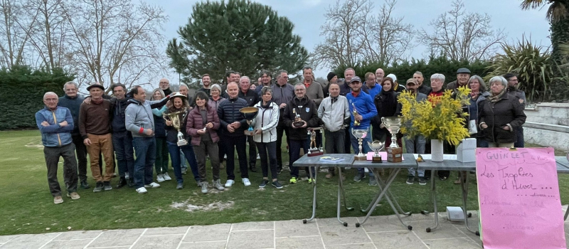 Remise des trophées d'hiver (divers...) en toute convivialité au golf de Guinlet