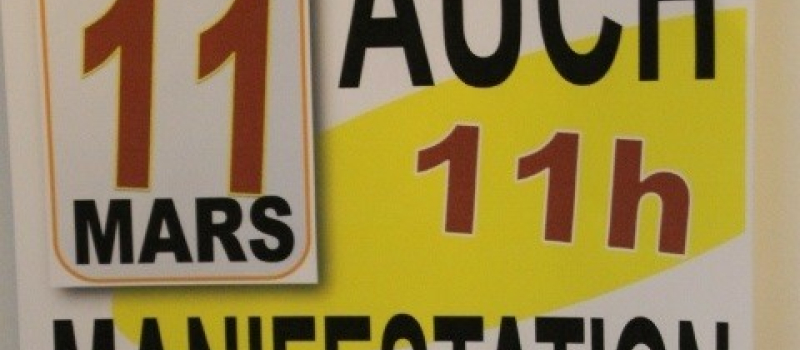Manifestation AUCH samedi 11 mars