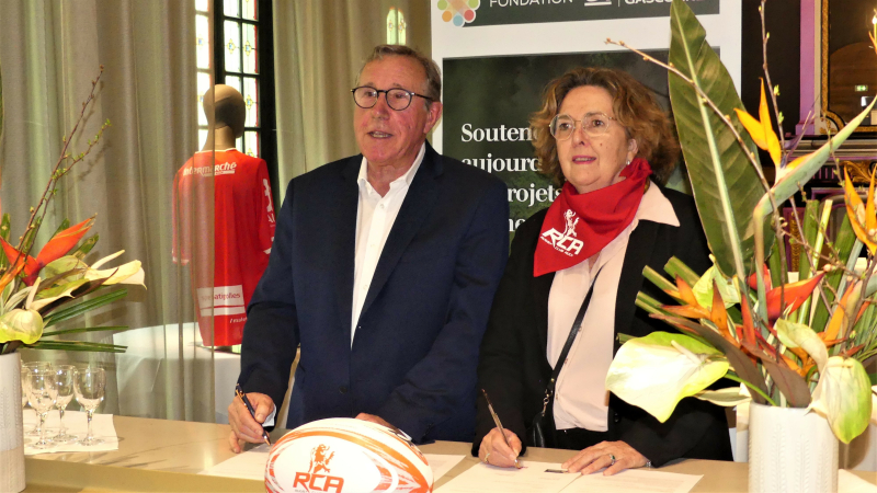 convention entre le RCA et la Fondation Crédit Agricole Pyrénées Gascogne