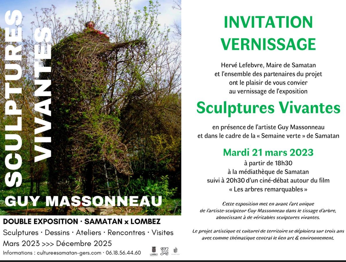 affiche Guy Massoneau sur les arbres.JPG