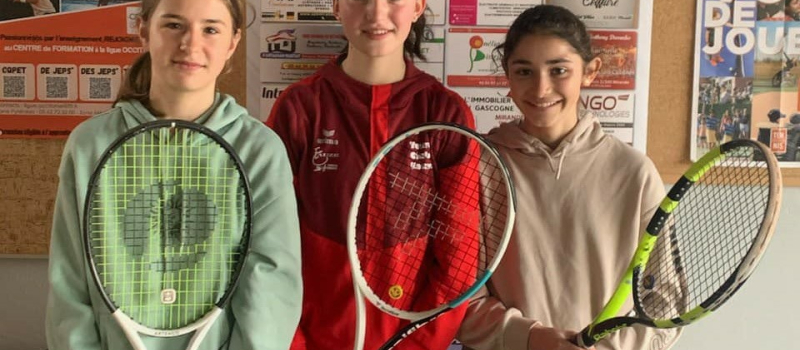Les résultats   des jeunes du tennis sont très satisfaisants