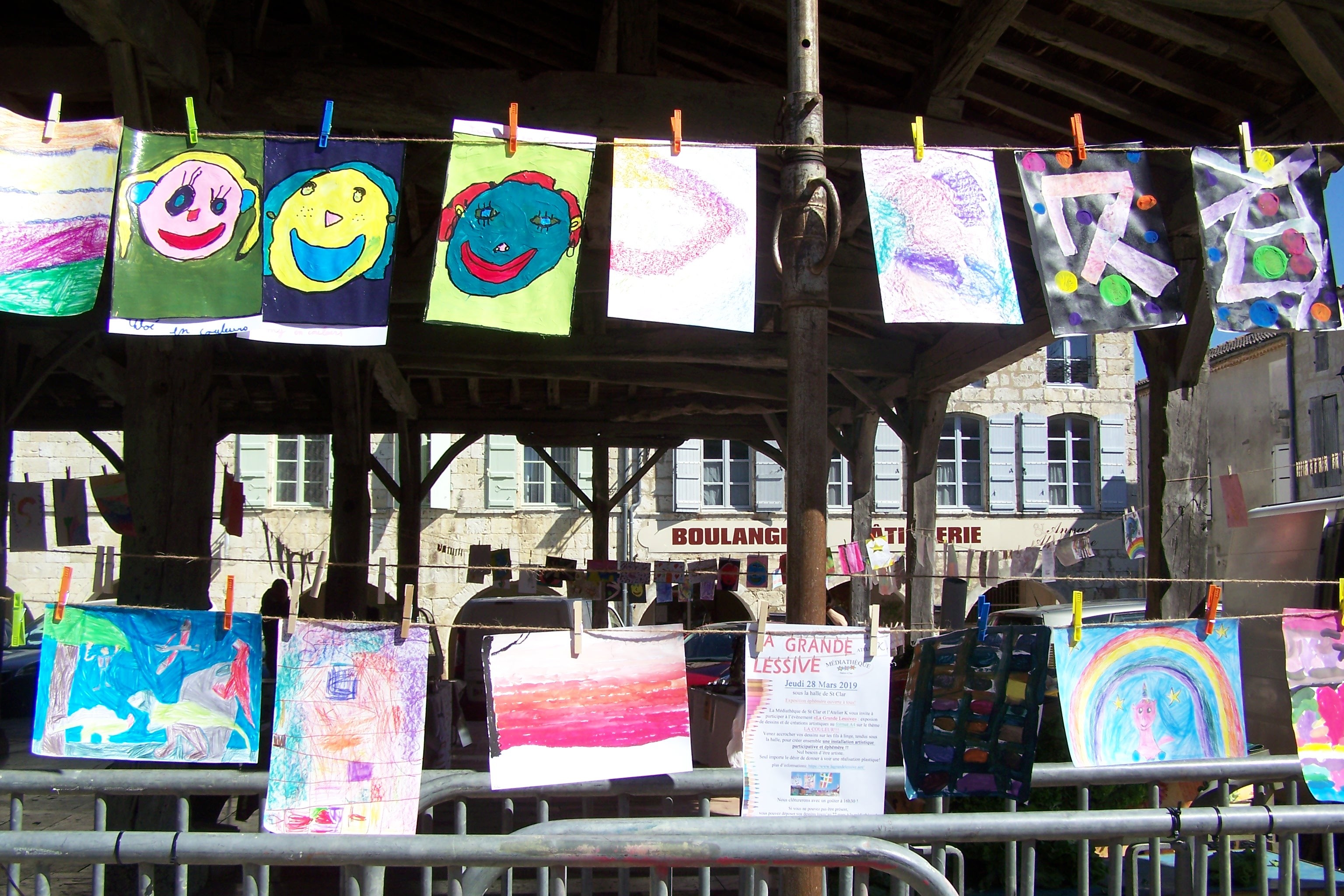 la gde lessive et photo toile expo St Clar 2019 001.JPG
