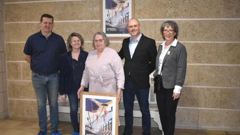 Des roses pour l'ouverture des Thermes