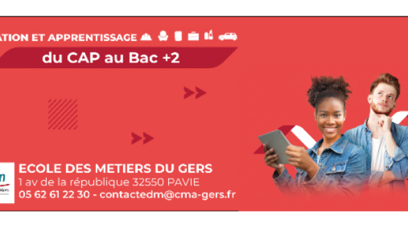 Samedi 25 mars, l’Ecole des Métiers du Gers ouvre ses portes