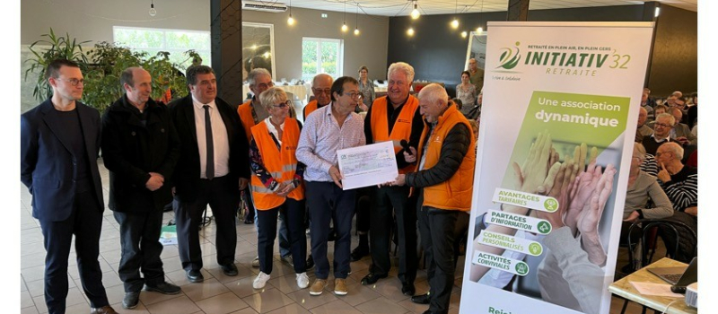 Initiativ' Retraite 32 : assemblée générale et remise de chèque à la Banque Alimentaire du Gers