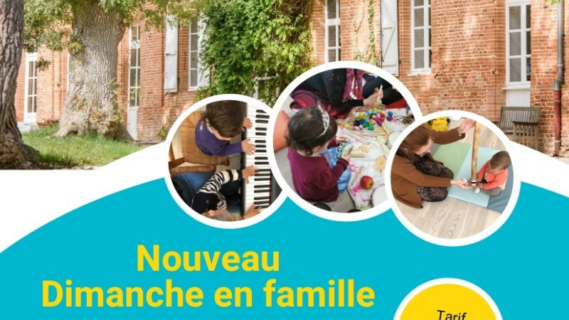 Atelier d'éveil musical "DIMANCHE EN FAMILLE"  au château de Sauveterre de 10h à 11h30