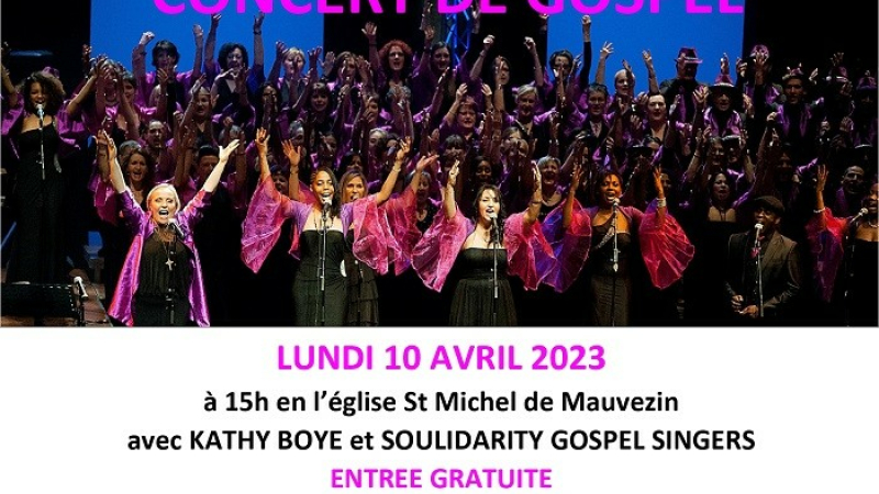 Un concert de Gospel de retour pour les fêtes de Pâques !