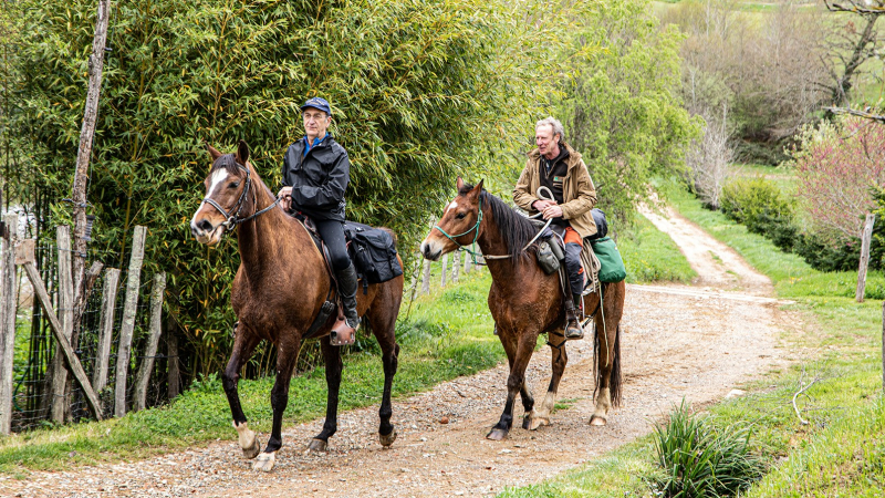 Rik Delameillieure, pèlerin à cheval pour Saint-Jacques depuis Sabazan