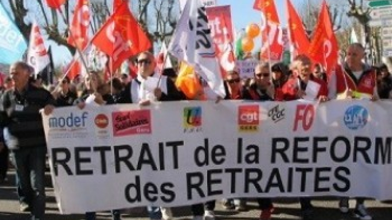 Manifestation contre la réforme des retraites