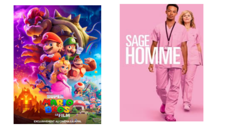 "Super Mario Bros" et "Sage homme" au cinéma dimanche