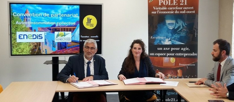 La Communauté de communes de la Lomagne Gersoise et Enedis s’associent pour développer un projet d’autoconsommation collective.