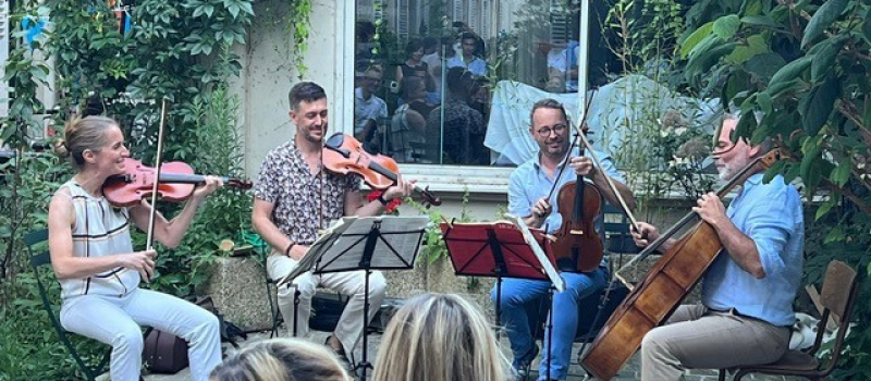 Le Quatuor Belleville en concert en l'église de Roques