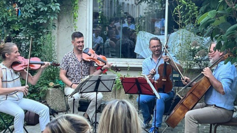 Le Quatuor Belleville en concert en l'église de Roques