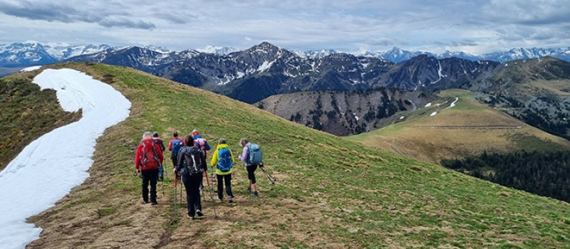 Dans les Pyrénées avec La Marmotte Gersoise.