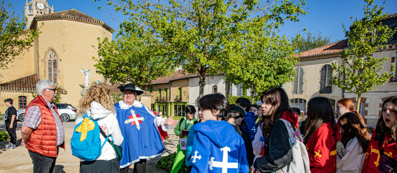 « Erasmus + » emmène des jeunes de 4 nationalités de Lupiac au château de Couloumé