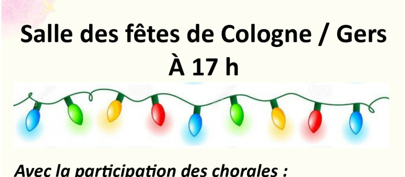 Concert de chorales organisé par "Chantons sur le Paou" de Cologne