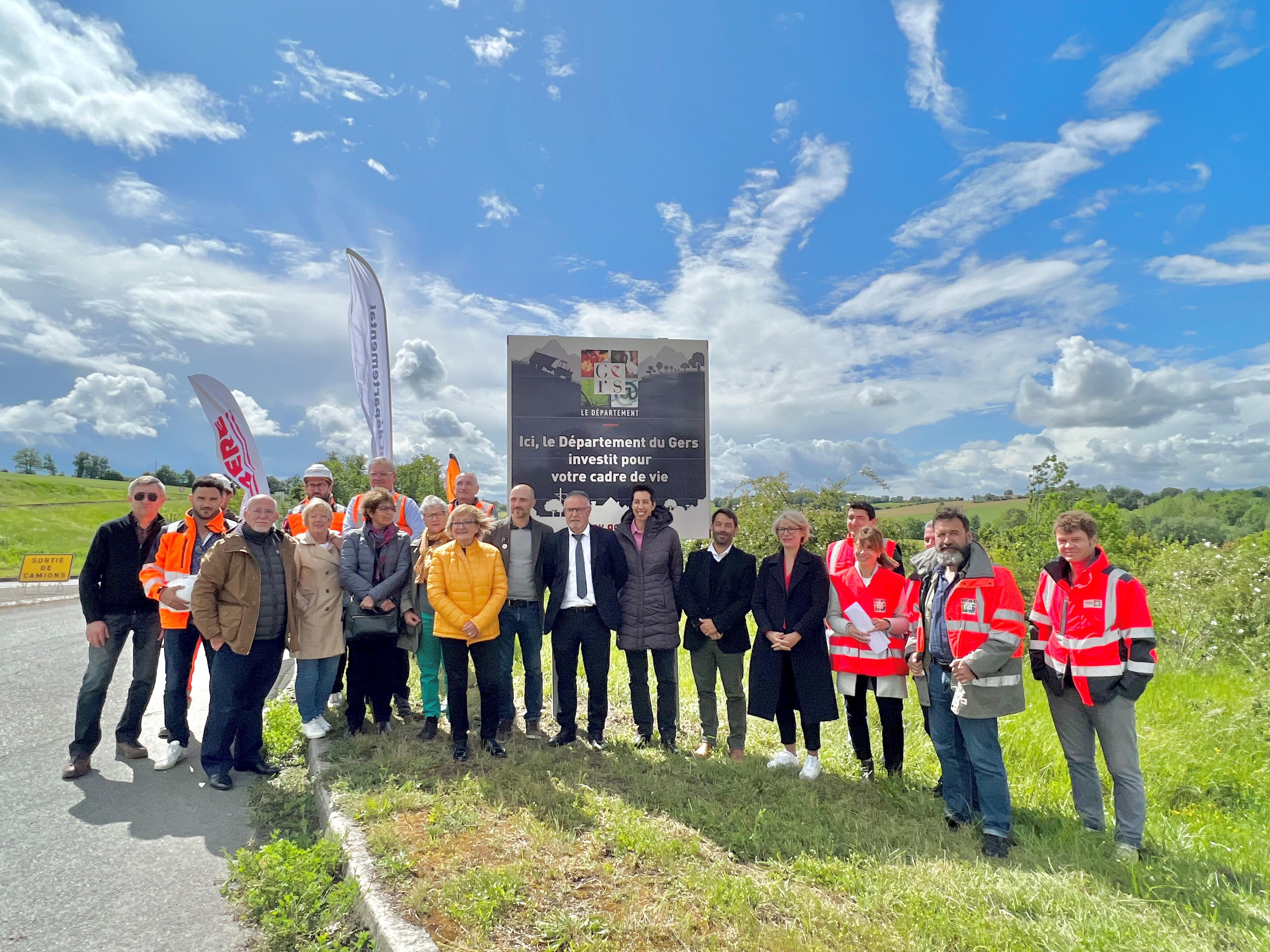 Ouverture officielle des travaux de la piste cyclable Auch-Aubiet.