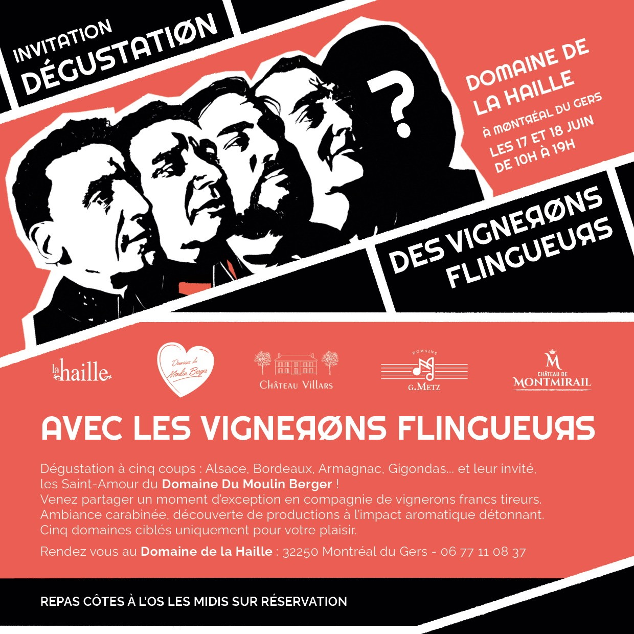 Dégustation de vins de 5 régions de France