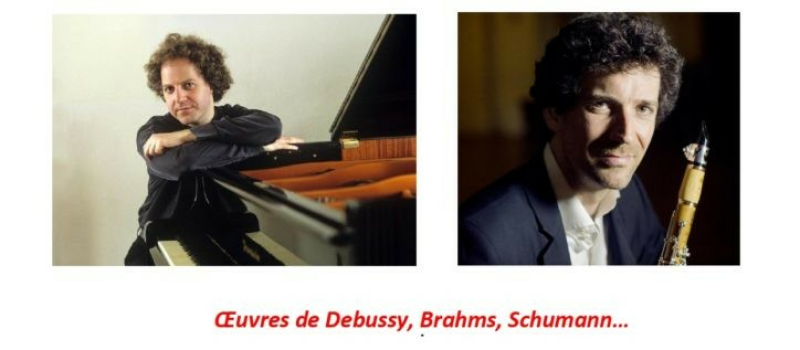 Rappel : Ce dimanche,  4ème concert de la saison 2023  duo clarinette et piano avec Nicolas Baldeyrou et Nicolas Stavy
