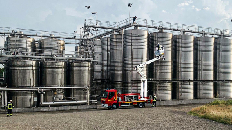 Incendie et secours à la personne: exercice des sapeurs-pompiers de Nogaro à la Cave des Hauts de Montrouge