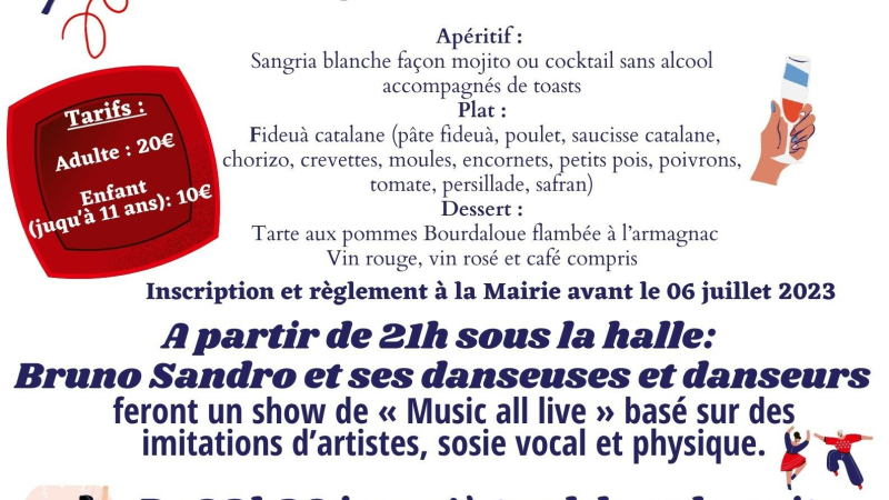 Fête du 14 juillet à Mauvezin