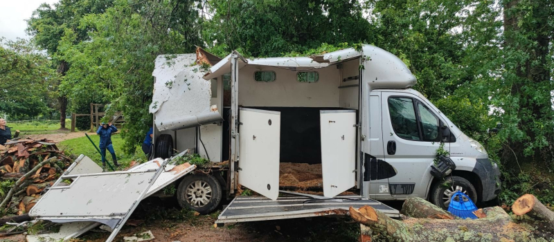 Equileuk a été fortement endommagé par l’orage