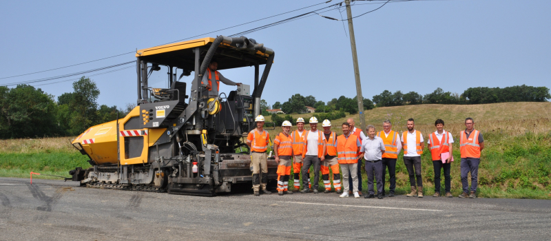 La RD 12 sur 1 km en test avec une nouvelle génération d'enrobés recyclés