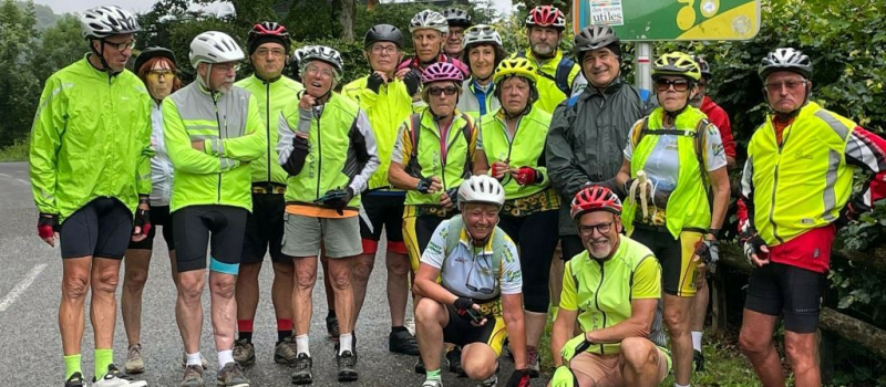 Le CRSA  ( club des Retraités Sportifs Auscitains) section  cycliste en balade