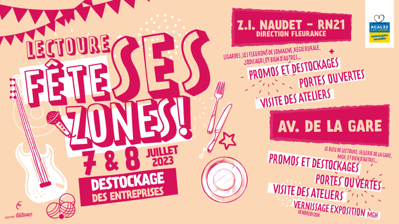 Invitation : Fête De La Zone 2023 à partager aux entrepreneurs des zones de la gare et ZI Naudet-La Couture