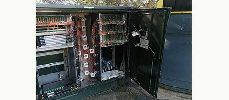 Privés de ligne internet suite à un incendie