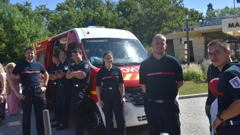 14 juillet, les sapeurs-pompiers défilent