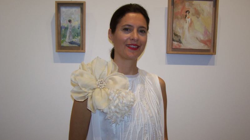 Vernissage de l'artiste peintre Swan Scalabre, un univers féminin à fleur de peau...
