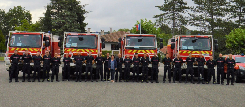 Les sapeurs-pompiers miélanais au feu