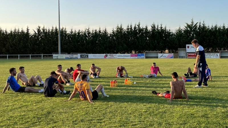 C'est l'heure de la reprise pour les joueurs du Sporting à Saint-Clar !