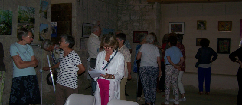 Vernissage de la nouvelle exposition du "Club Bon Accueil " à la Vieille église.