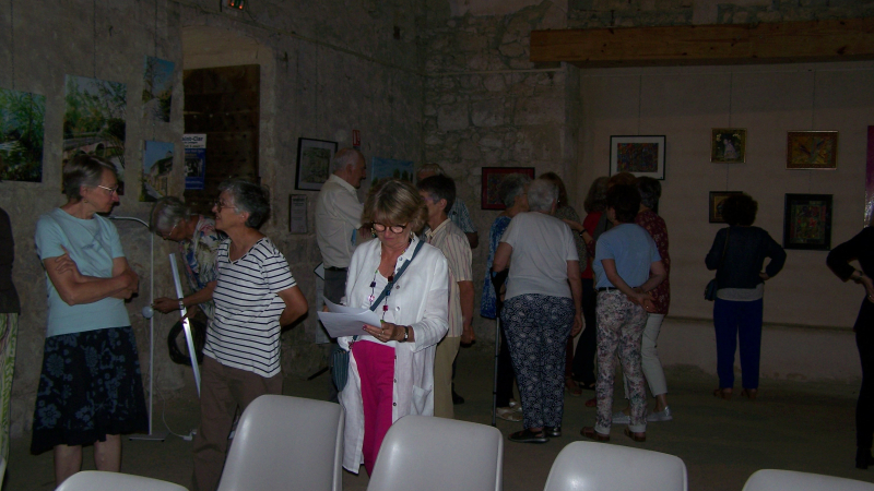 Vernissage de la nouvelle exposition du "Club Bon Accueil " à la Vieille église.