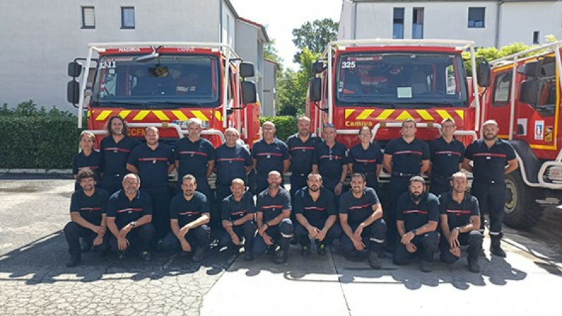 Les sapeurs pompiers gersois de retour de l'Hérault